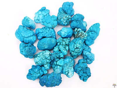 Tromlovaný kámen Magnezit modrý XL velikost 30 - 55 mm - Brazílie