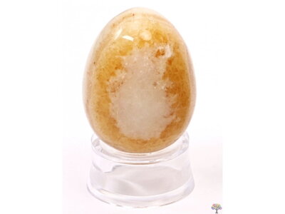 Yoni kamenné vajíčko Aragonit #115 + podstavec