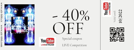 Soutěž z Youtube Live na slevu 40% 