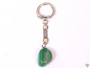Přívěsek na klíče kámen Achát zelený #307 - klíčenka
